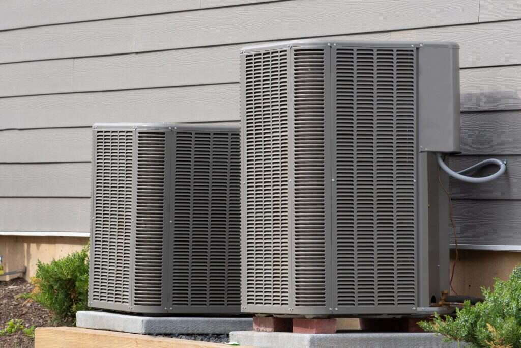 Heat Pump Units Installed Outside the House
